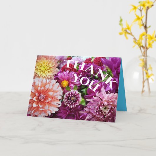 Mooie bloemen dank u kaart (Gele Bloem)