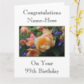 Mooie Bloemen, de Kaart van de Verjaardag van de (Gele Bloem)