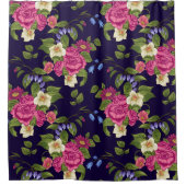 Mooie bloemen decoratieve eye-catching douchegordijn (Voorkant)
