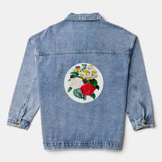 Mooie  bloemen denim jacket