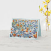 Mooie Bloemen Denken aan U Wenskaart Kaart (Gele Bloem)