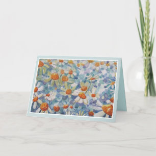 Mooie Bloemen Denken aan U Wenskaart Kaart