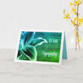 Mooie bloemen diepste Sympathie kaart (Gele Bloem)