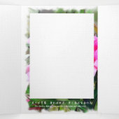 Mooie bloemen [drieledige kaart] drieluik wenskaart (Binnenkant midden)