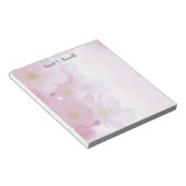 Mooie Bloemen Elegant Eenvoudig Sober Professionee Notitieblok (Schuin)