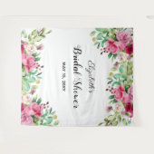 Mooie Bloemen Elegante Bruidsfeest Backdrop Wandkleed (Voorkant (horizontaal))