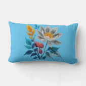 Mooie bloemen en bladeren kussen (Achterkant)