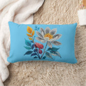 Mooie bloemen en bladeren kussen (Deken)