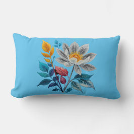 Mooie bloemen en bladeren kussen