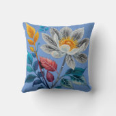 Mooie bloemen en bladeren kussen (Achterkant)