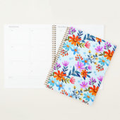 Mooie bloemen en bladeren patroon planner (Display)