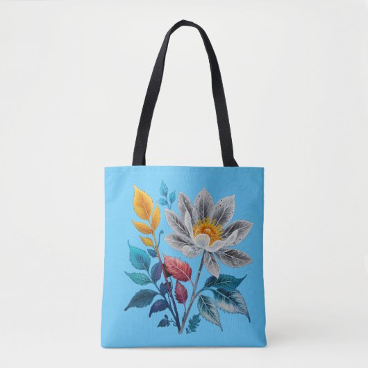 Mooie bloemen en bladeren tote bag (Voorkant)