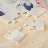 Mooie bloemen en Eiffeltoren Parijs Legpuzzel (Zijkant)