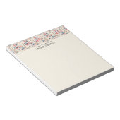 Mooie bloemen en Eiffeltoren Parijs Notitieblok (Schuin)