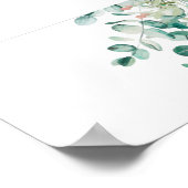 Mooie bloemen en eucalyptus poster (Hoek)