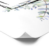 Mooie bloemen en eucalyptusposter poster (Hoek)