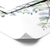 Mooie bloemen en eucalyptusposter poster (Hoek)