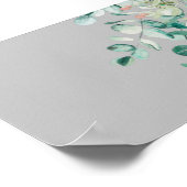 Mooie bloemen en eucalyptusposter poster (Hoek)