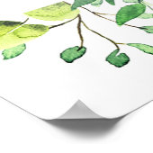 Mooie bloemen en eucalyptusposter poster (Hoek)