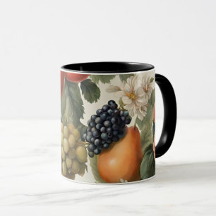 Mooie bloemen en fruit in Franse stijl Mok
