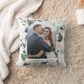 Mooie Bloemen en Groen Fotoboog bruiloft Kussen (Deken)