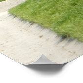 Mooie bloemen en huis poster (Hoek)