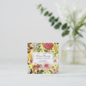 Mooie bloemen en insecten vierkante visitekaartje (Staand voorkant)