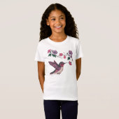 Mooie bloemen en kolibrie t-shirt (Voorkant volledig)