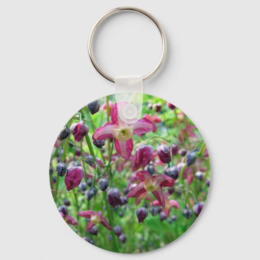 Mooie bloemen en lentfoto's van fairy Wings Sleutelhanger (Voorkant)