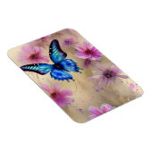 Mooie bloemen en vlinder magneet (Rechterzijde)