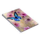 Mooie bloemen en vlinder notitieboek (Rechterzijde)