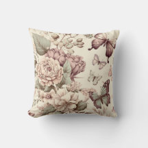 Mooie bloemen en vlinders pastelkleuren
