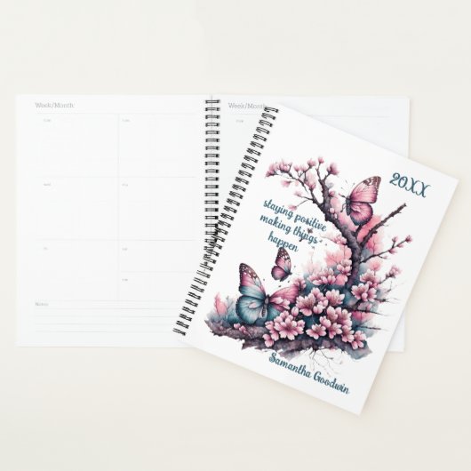 Mooie bloemen en vlinders planner (Display)