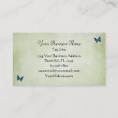 Mooie bloemen en vlinders Visitekaartje (Achterkant)