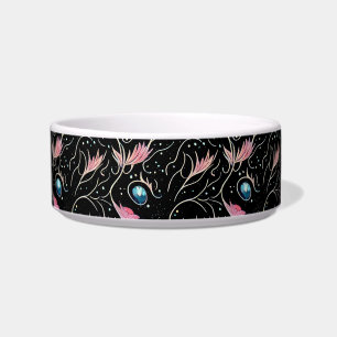 Mooie bloemen en zwembroeken PatteCeramic Pet Bowl Voerbakje