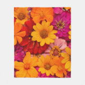 Mooie bloemen fleece deken (Voorkant)