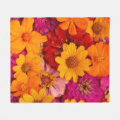 Mooie bloemen fleece deken (Voorkant (Horizontaal))