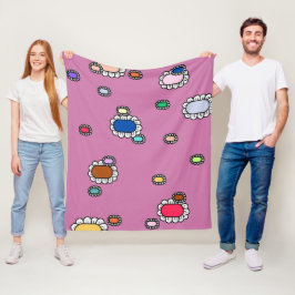 mooie bloemen fleece deken