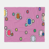 mooie bloemen fleece deken (Voorkant (Horizontaal))