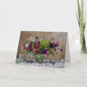 Mooie Bloemen Floral Art Moederdag Kaart (Voorkant)