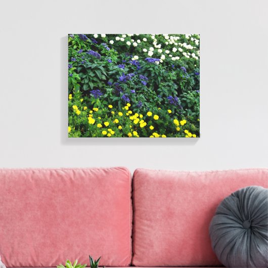 Mooie Bloemen Foto Enkele Canvas (Insitu (Woonkamer))