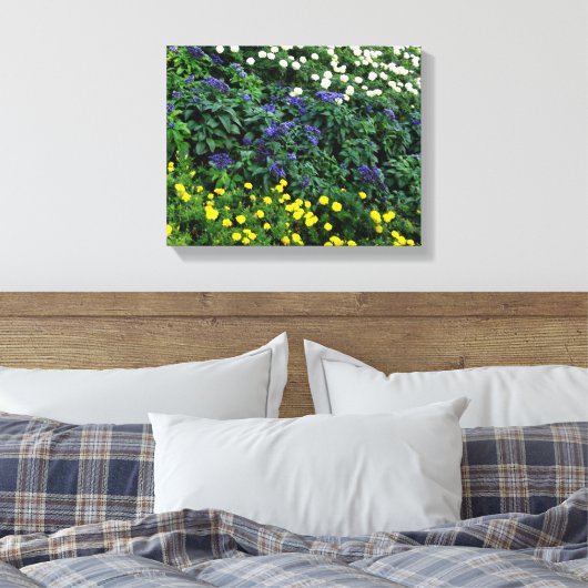 Mooie Bloemen Foto Enkele Canvas (Insitu (Slaapkamer))