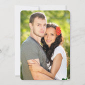 Mooie bloemen foto Opslaan datumkaart Save The Date (Achterkant)