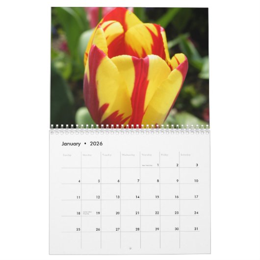 Mooie bloemen fotografie kalender (Jan 2026)