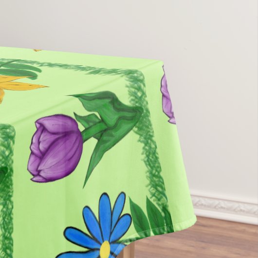 Mooie Bloemen Gebloemd Tafelkleed (Voorbeeld)