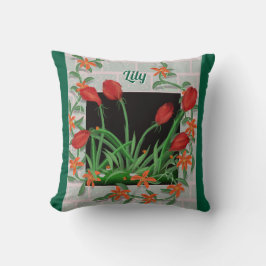 Mooie Bloemen Gepersonaliseerd Kussen