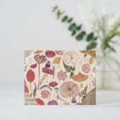 Mooie bloemen geperst briefkaart