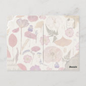 Mooie bloemen geperst briefkaart