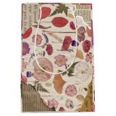 Mooie bloemen geperst medium cadeauzakje