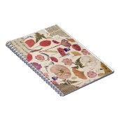 Mooie bloemen geperst notitieboek (Rechterzijde)